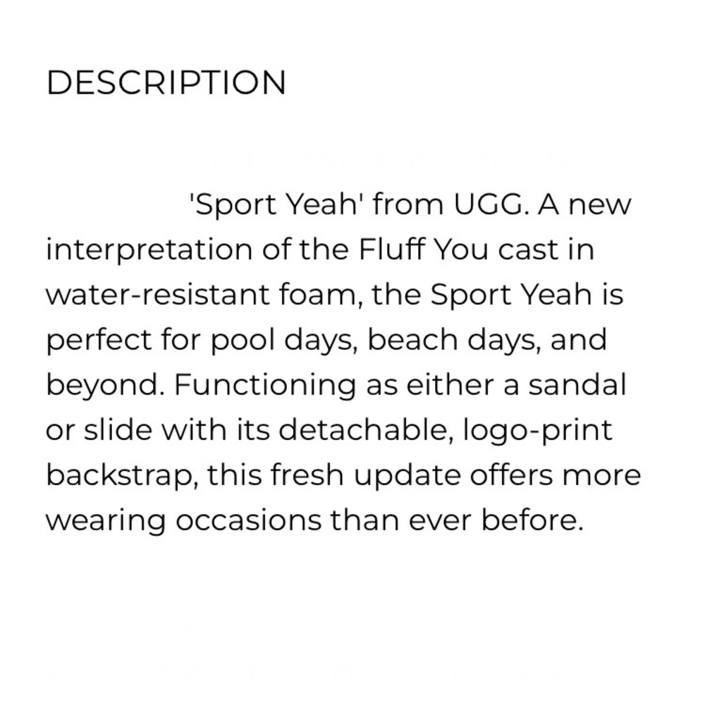 UGG White Sport Yeah Sandals - Picture 10 of 11